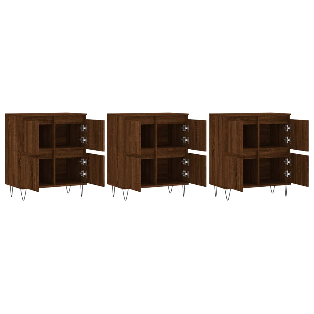 Buffets 2 pcs en bois travaillé.