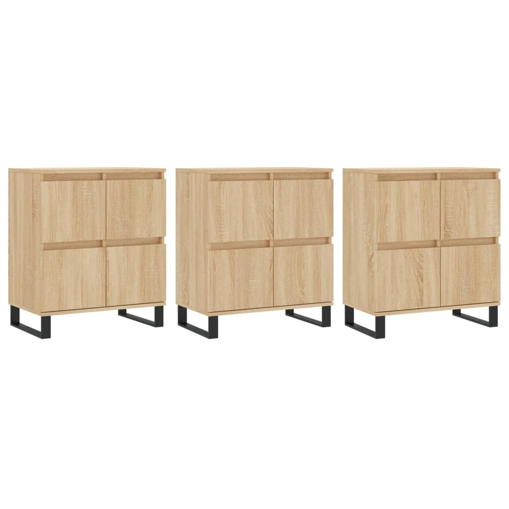 Buffets 2 pcs en bois travaillé.