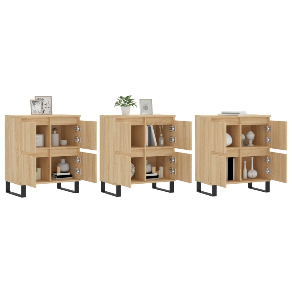 Buffets 2 pcs en bois travaillé.