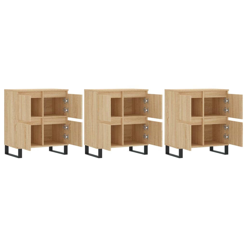 Buffets 2 pcs en bois travaillé.