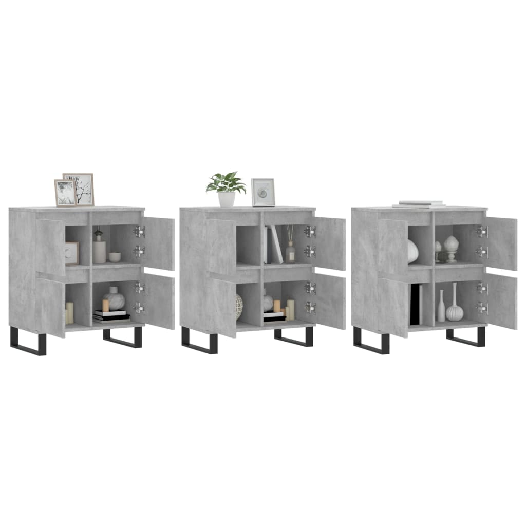 Buffets 2 pcs en bois travaillé.