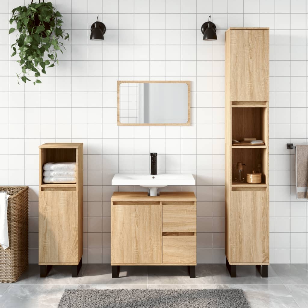 Ensemble de meubles de salle de bain 3 pièces en bois