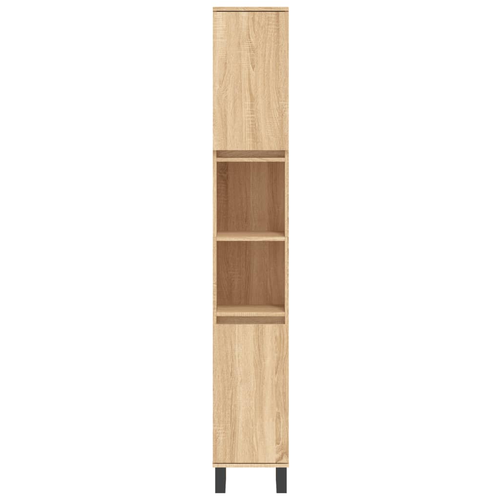 Ensemble de meubles de salle de bain 3 pièces en bois couleur chêne