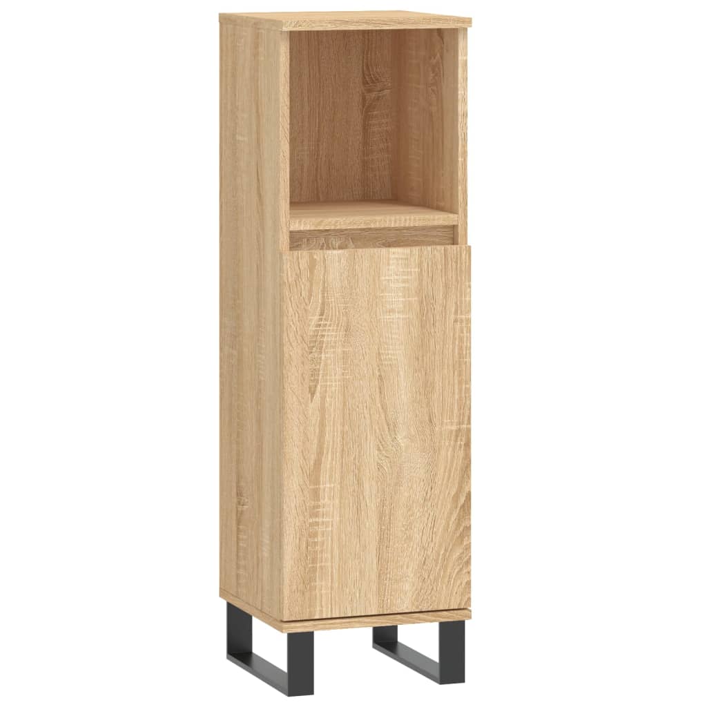 Ensemble de meubles de salle de bain 3 pièces en bois couleur chêne