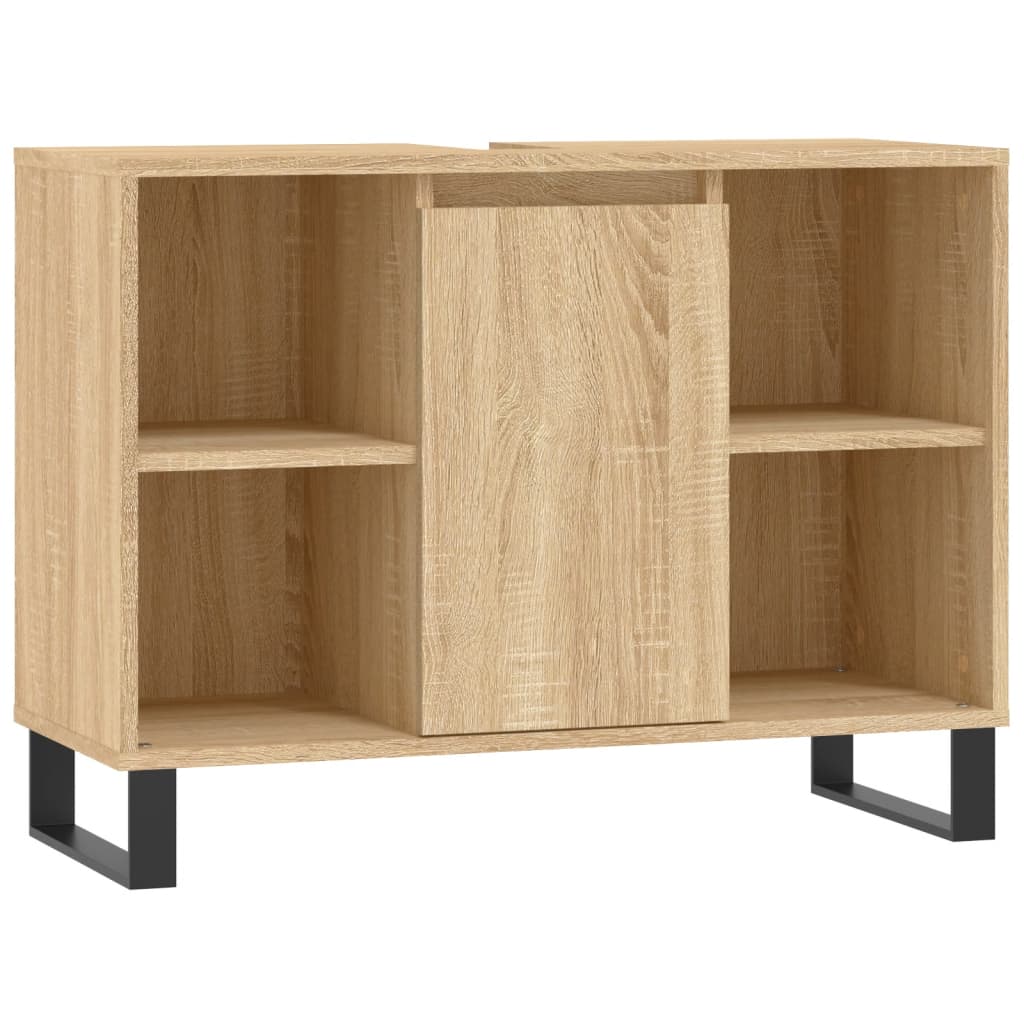 Ensemble de meubles de salle de bain 3 pièces en bois couleur chêne