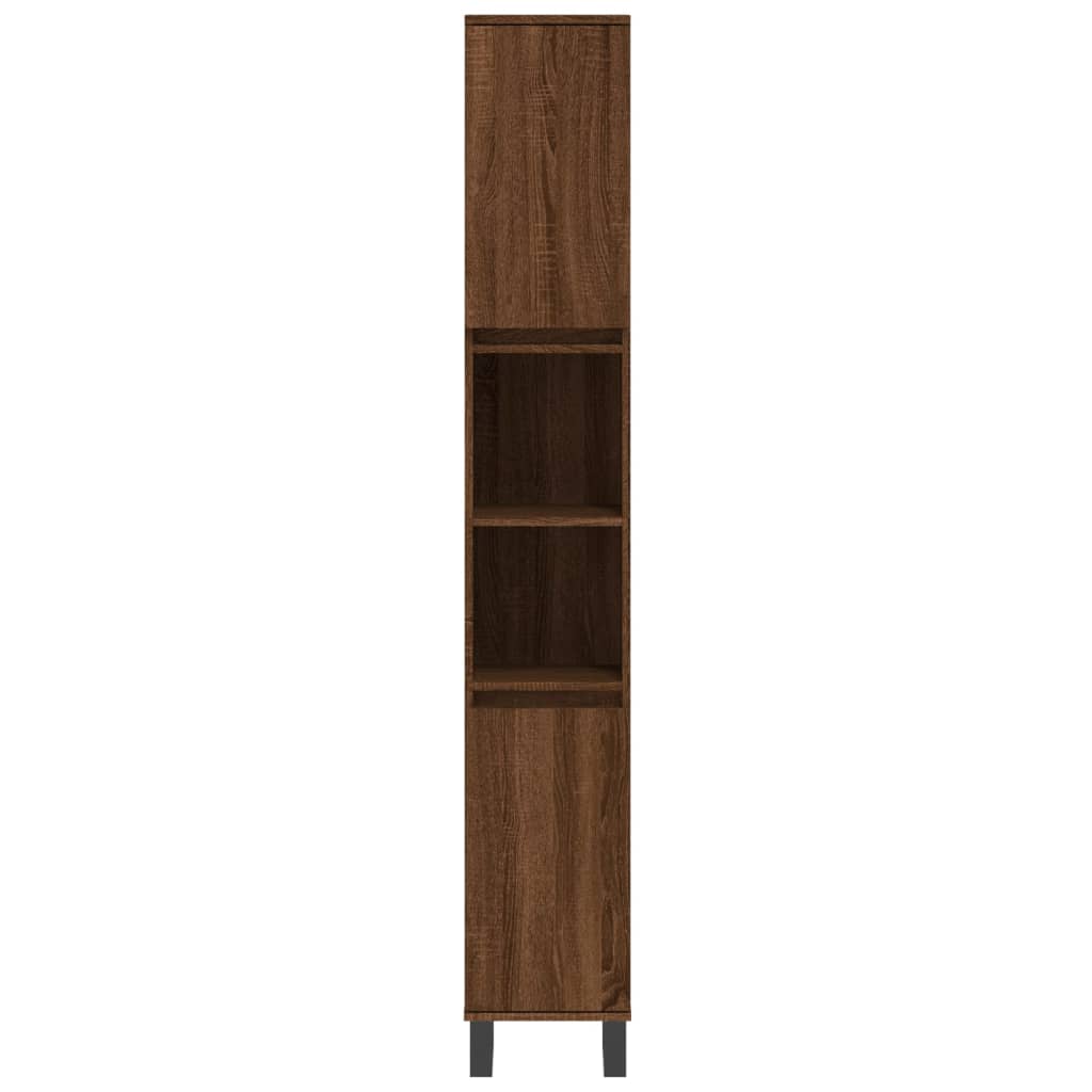 Ensemble de meubles de salle de bain 3 pièces en bois couleur chêne