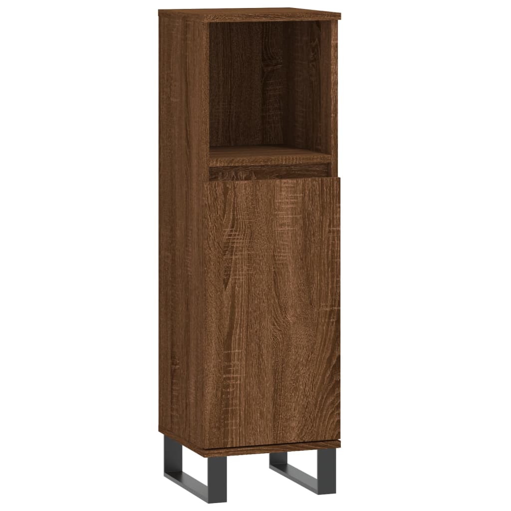 Ensemble de meubles de salle de bain 3 pièces en bois couleur chêne