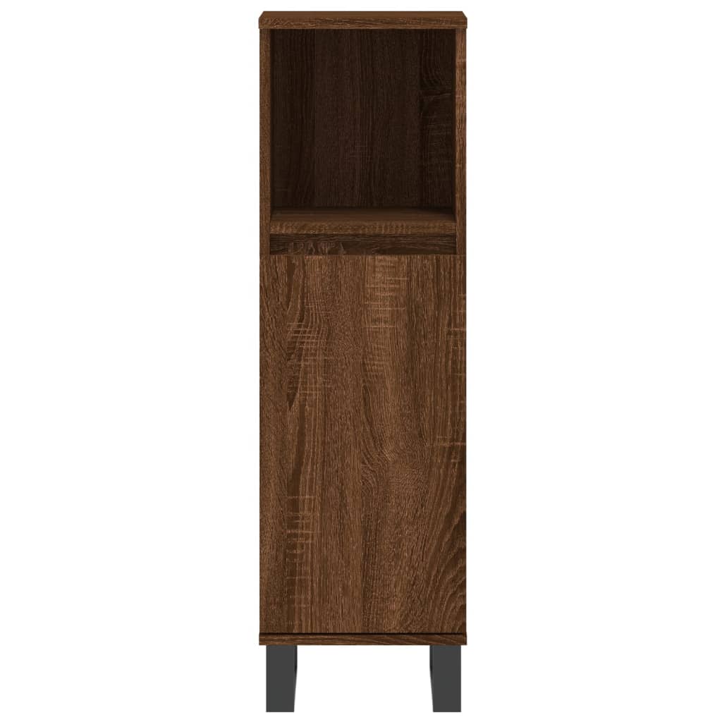 Ensemble de meubles de salle de bain 3 pièces en bois couleur chêne