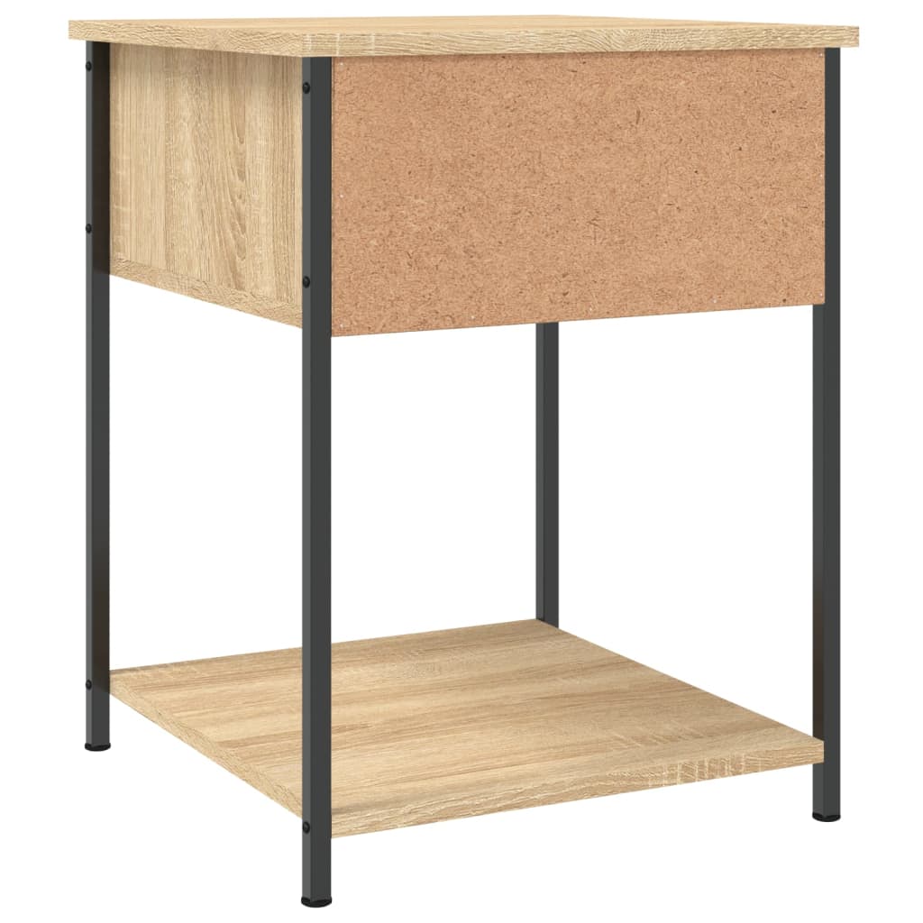 Tables de chevet 2 pcs 44x45x58 cm bois fini couleur chêne