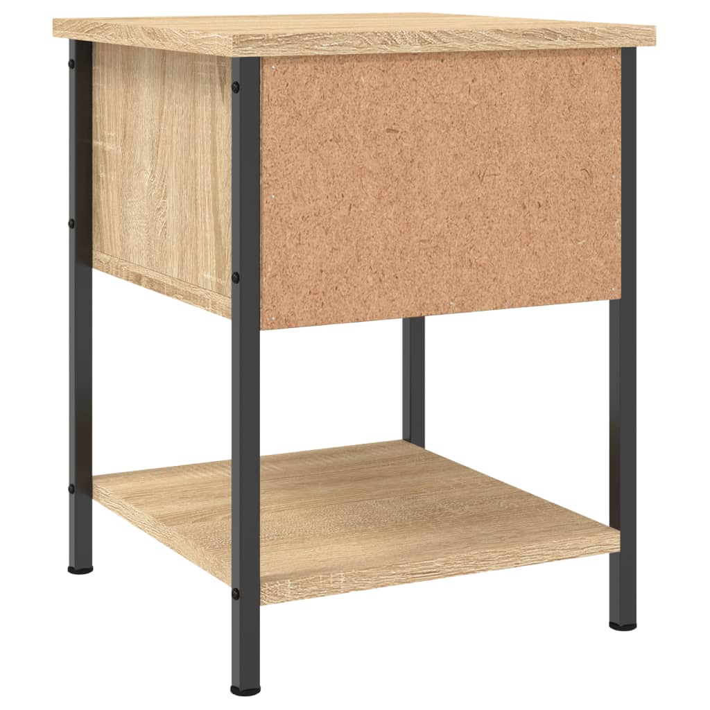 Tables de chevet 2 pcs 34x35,5x45 cm couleur chêne