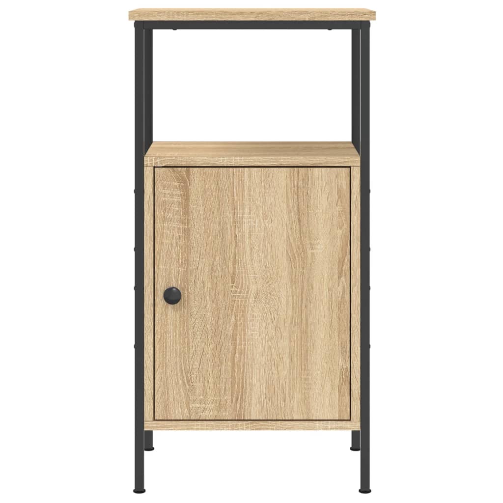 Nachtkastjes 2 st 41x31x80 cm bewerkt hout