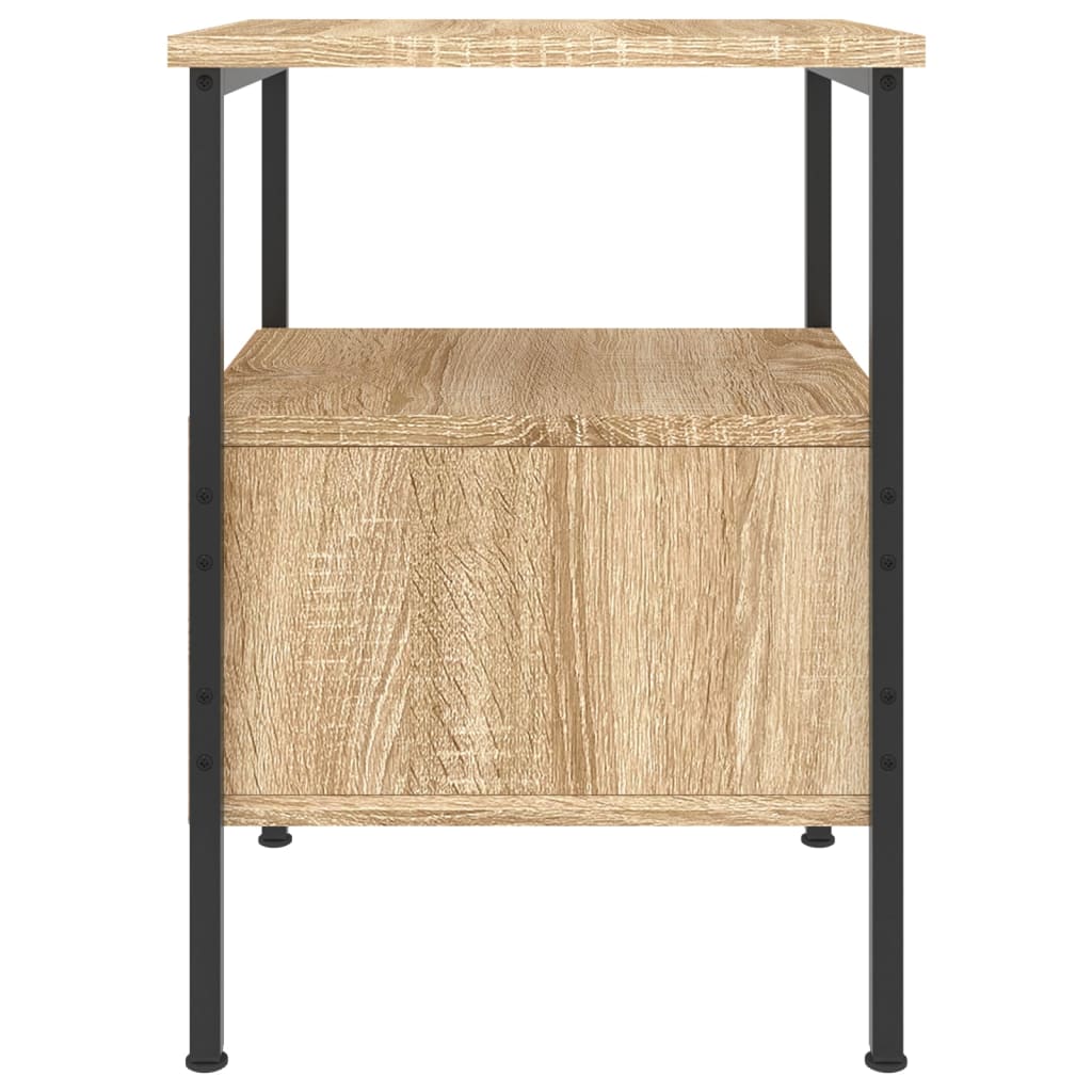 Table de chevet 34x36x50 cm en bois travaillé