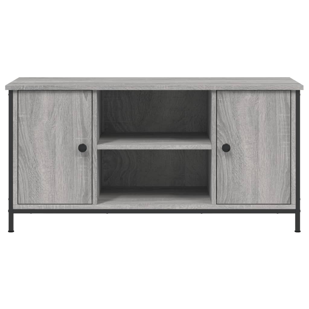 Tv-meubel 100x40x50 cm bewerkt hout eikenkleurig