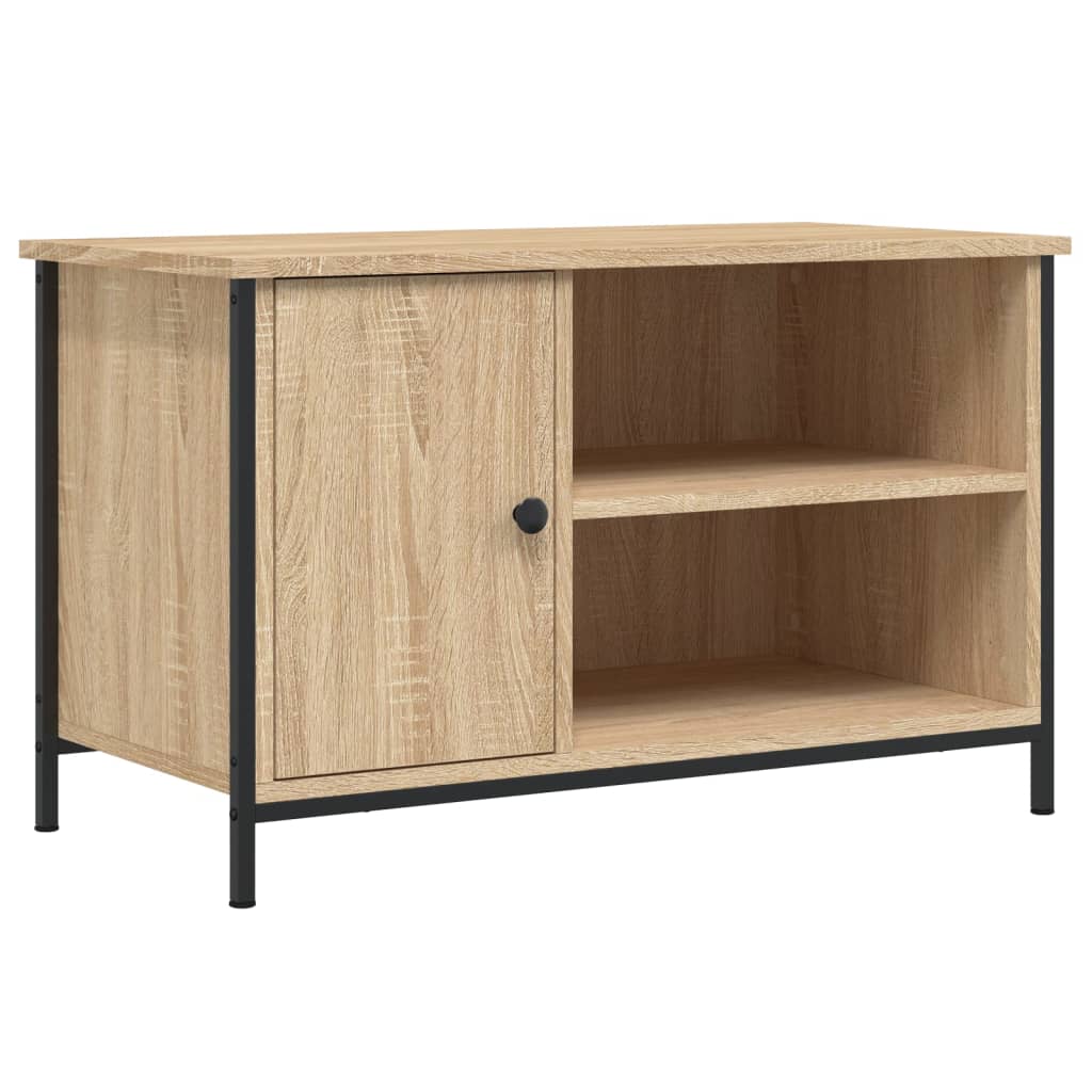 Meuble TV 80x40x50 cm en bois travaillé