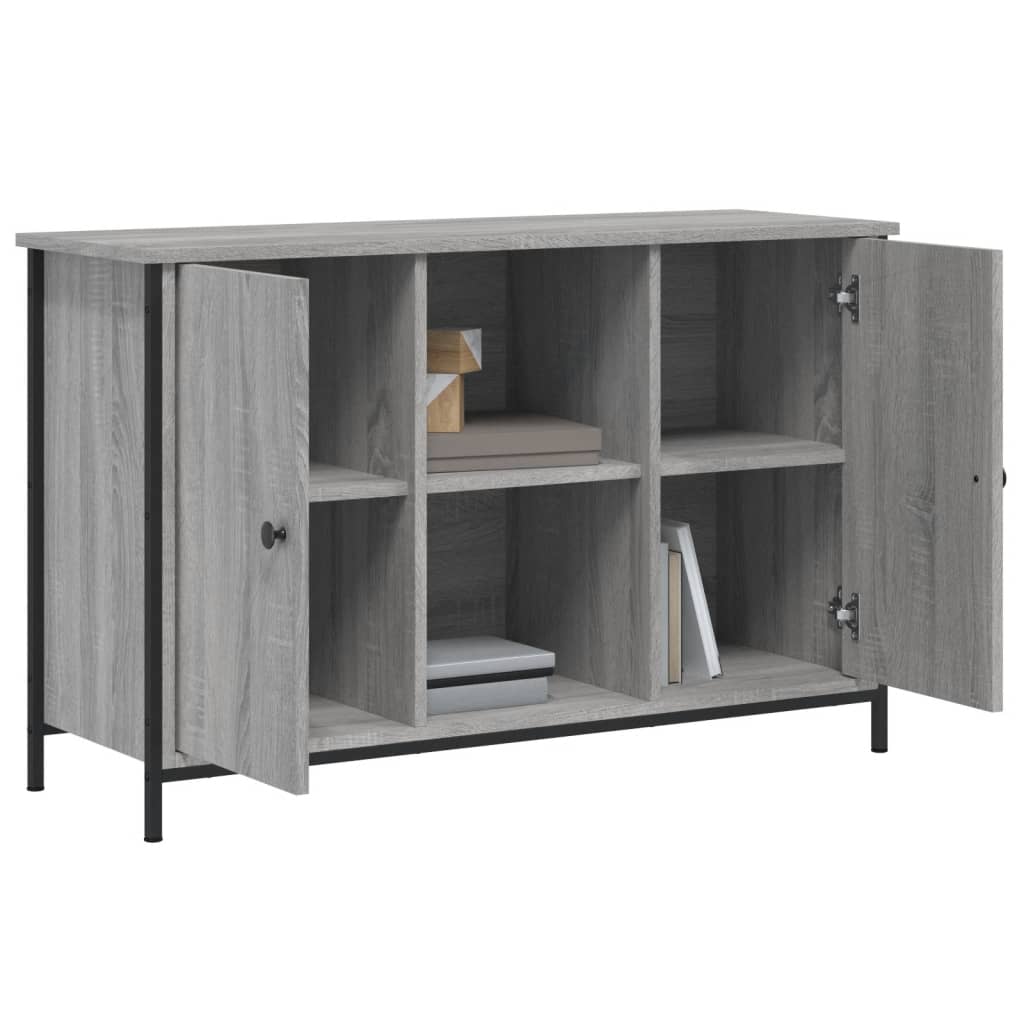 Tv-meubel 100x35x65 cm bewerkt hout bruin eikenkleur