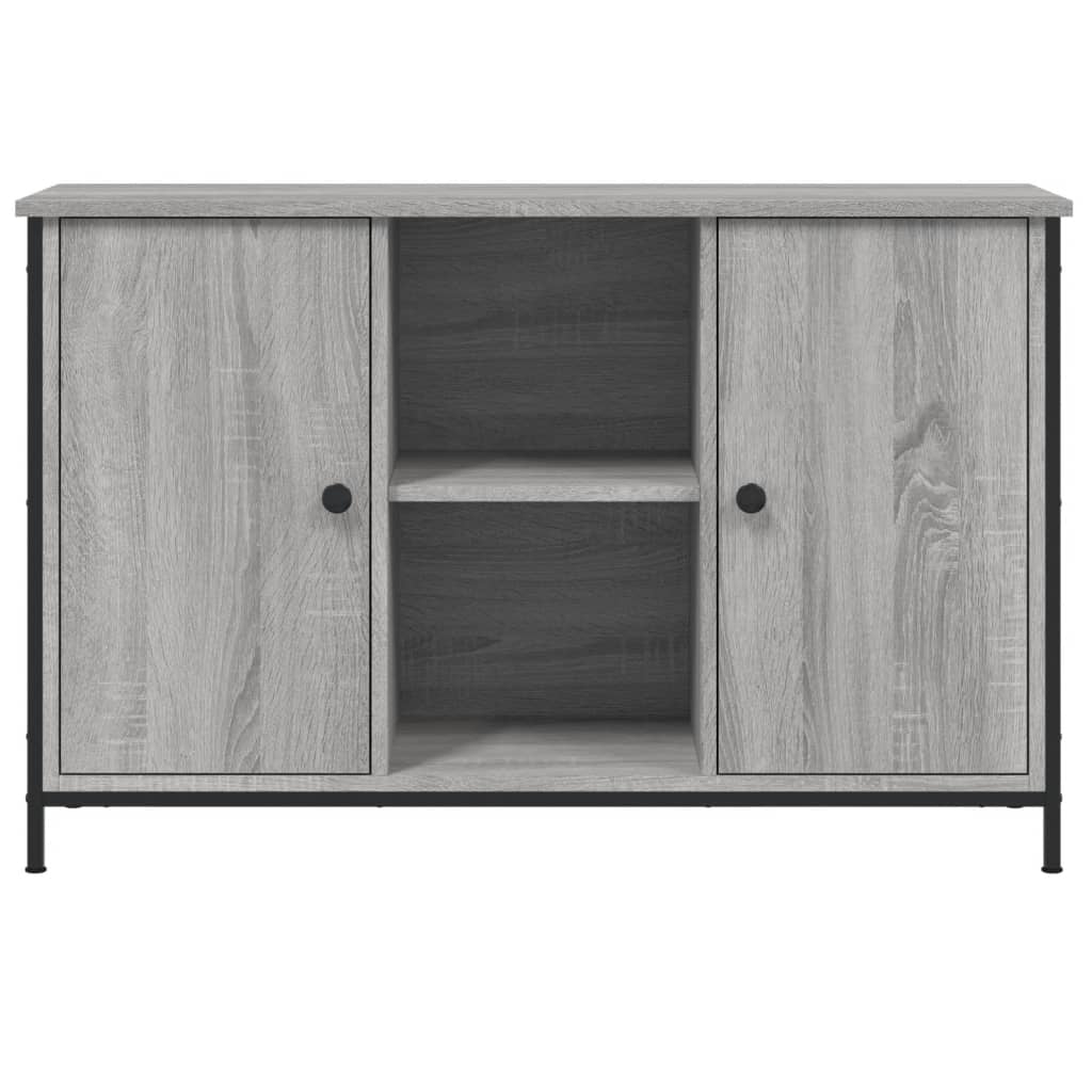 Tv-meubel 100x35x65 cm bewerkt hout bruin eikenkleur