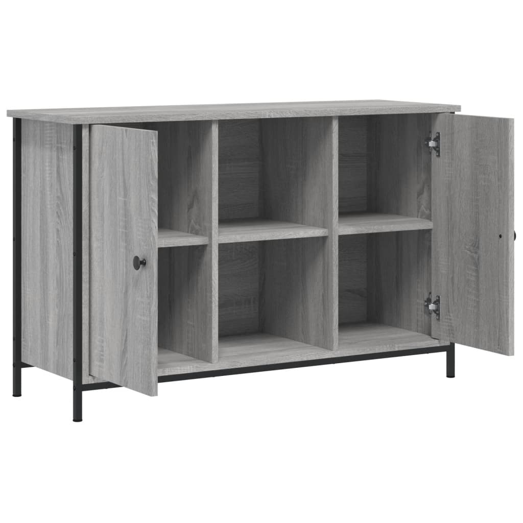 Tv-meubel 100x35x65 cm bewerkt hout bruin eikenkleur