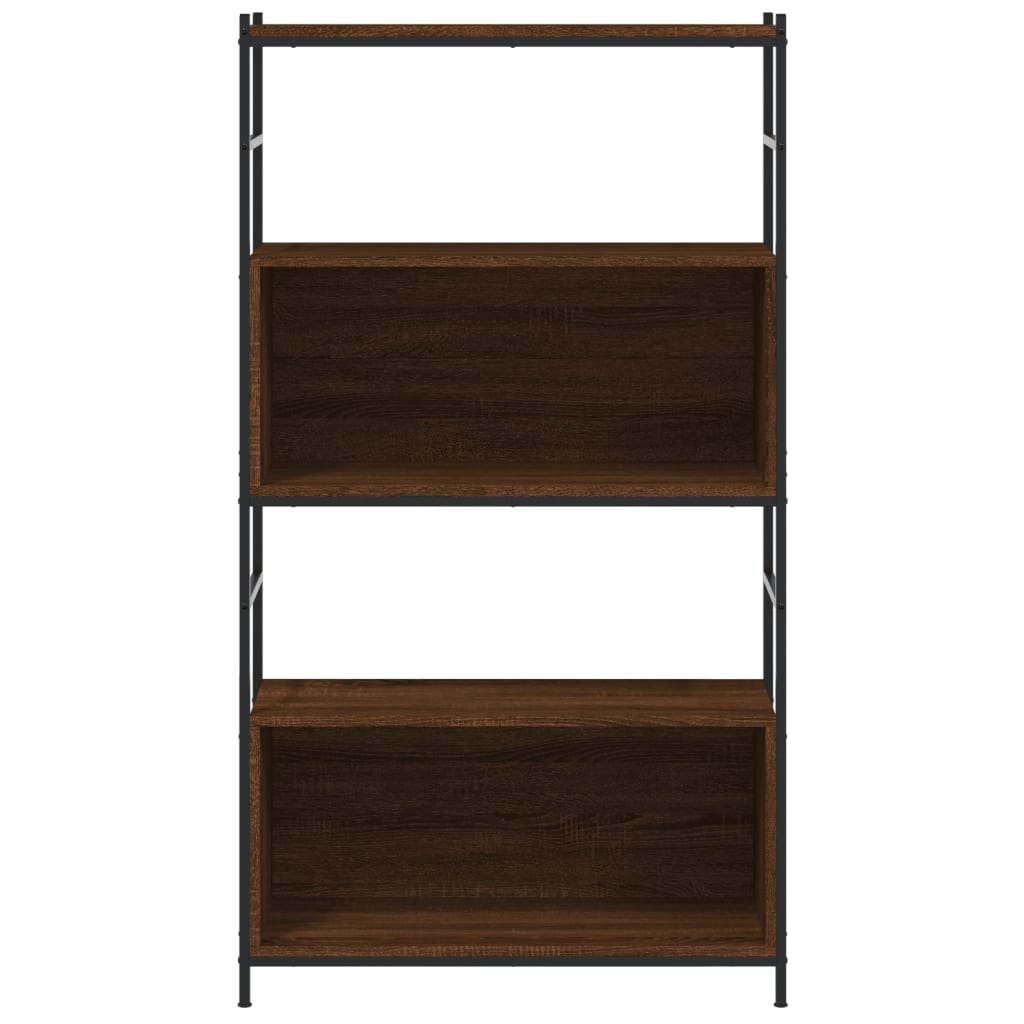 Boekenrek 80x30x78,5 cm bewerkt hout en ijzer