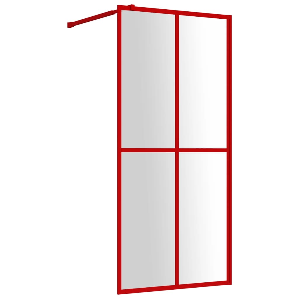 Inloopdouchewand transparant 100x195 cm ESG-glas goudkleurig