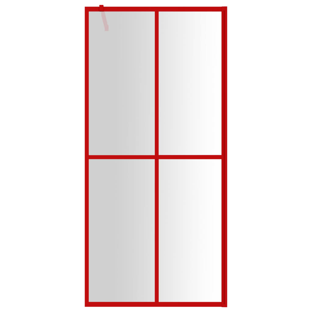 Inloopdouchewand transparant 100x195 cm ESG-glas goudkleurig