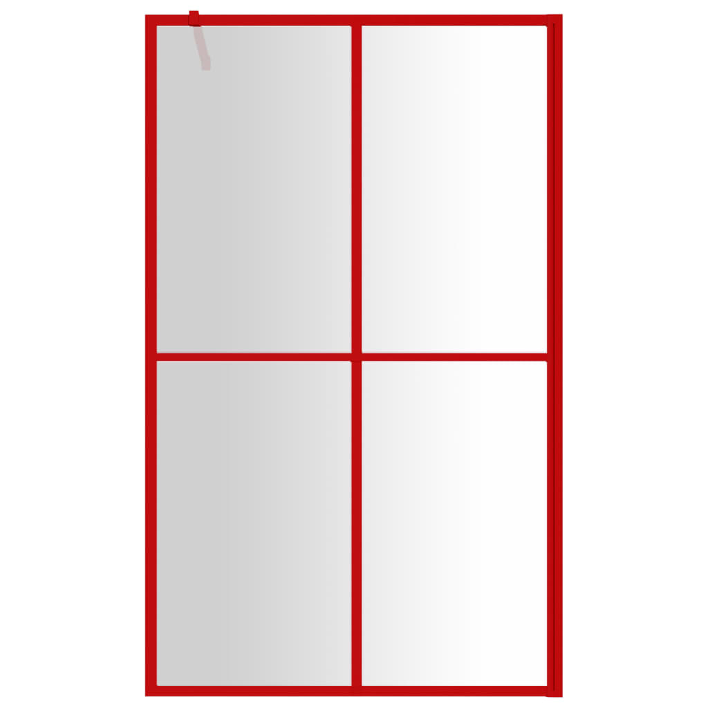 Inloopdouchewand 118x190 cm transparant gehard glas