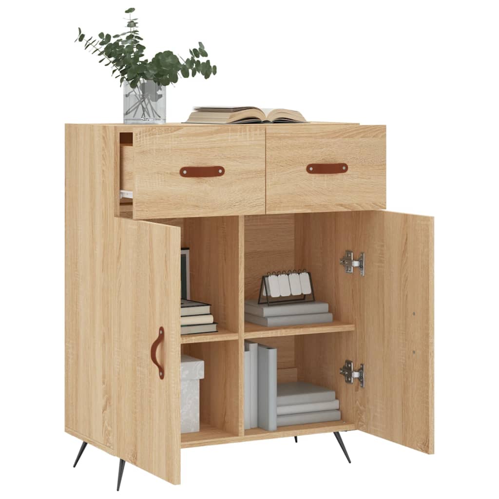 Buffet 69,5x34x90 cm en bois travaillé