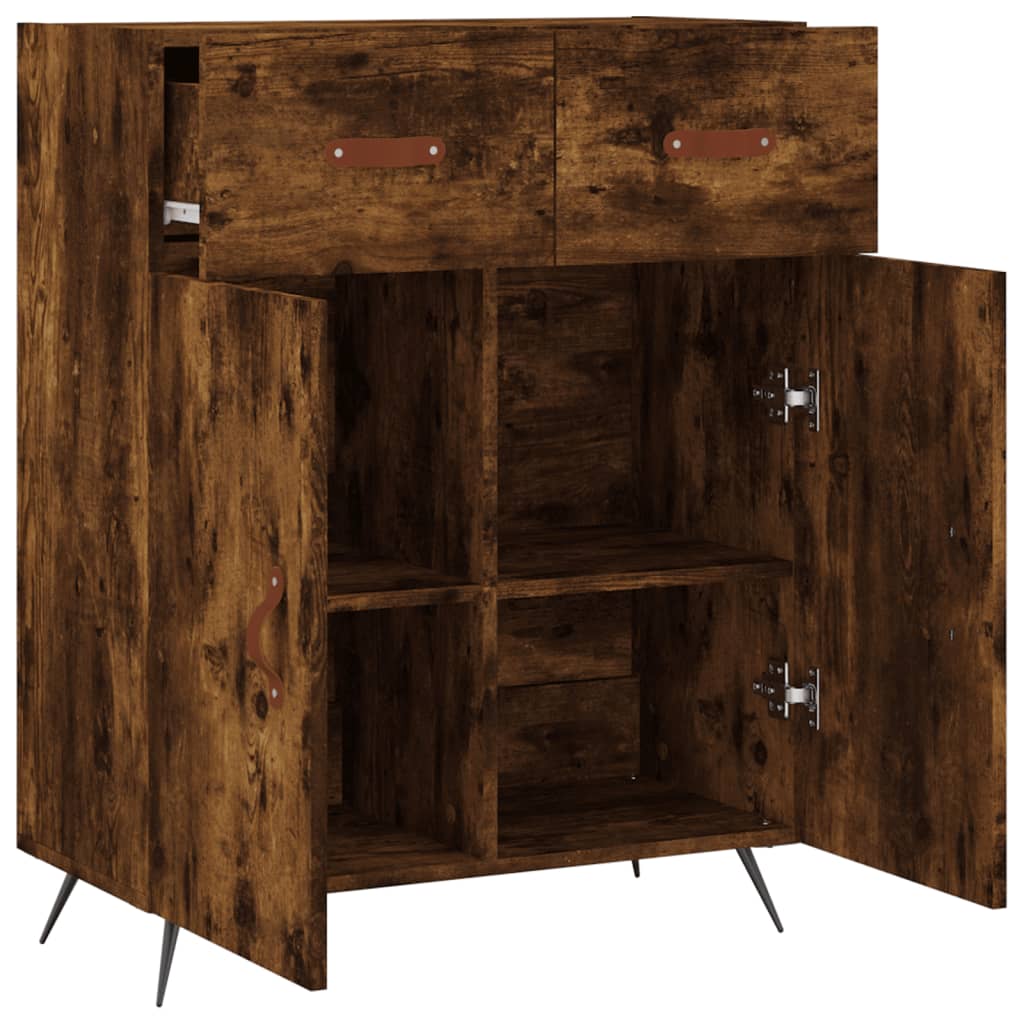 Buffet 69,5x34x90 cm en bois travaillé