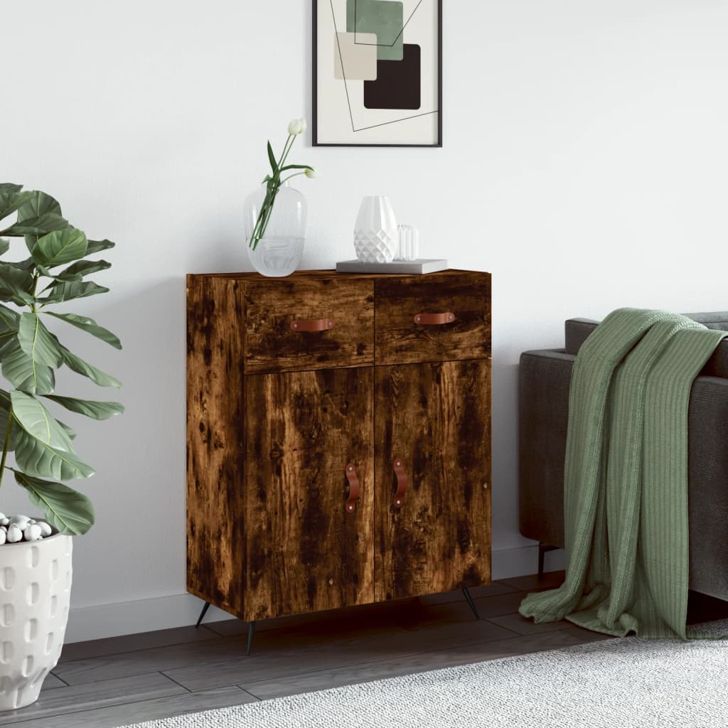 Buffet 69,5x34x90 cm en bois travaillé