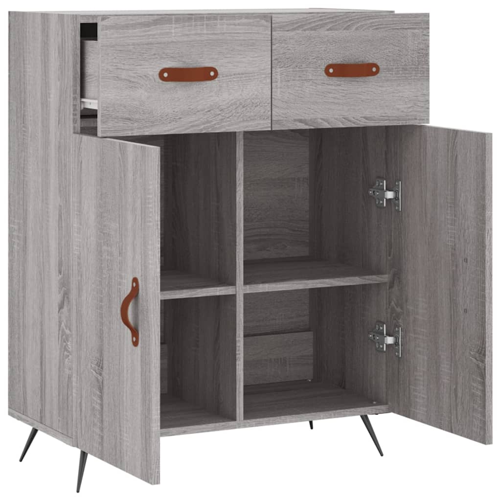 Buffet 69,5x34x90 cm en bois travaillé