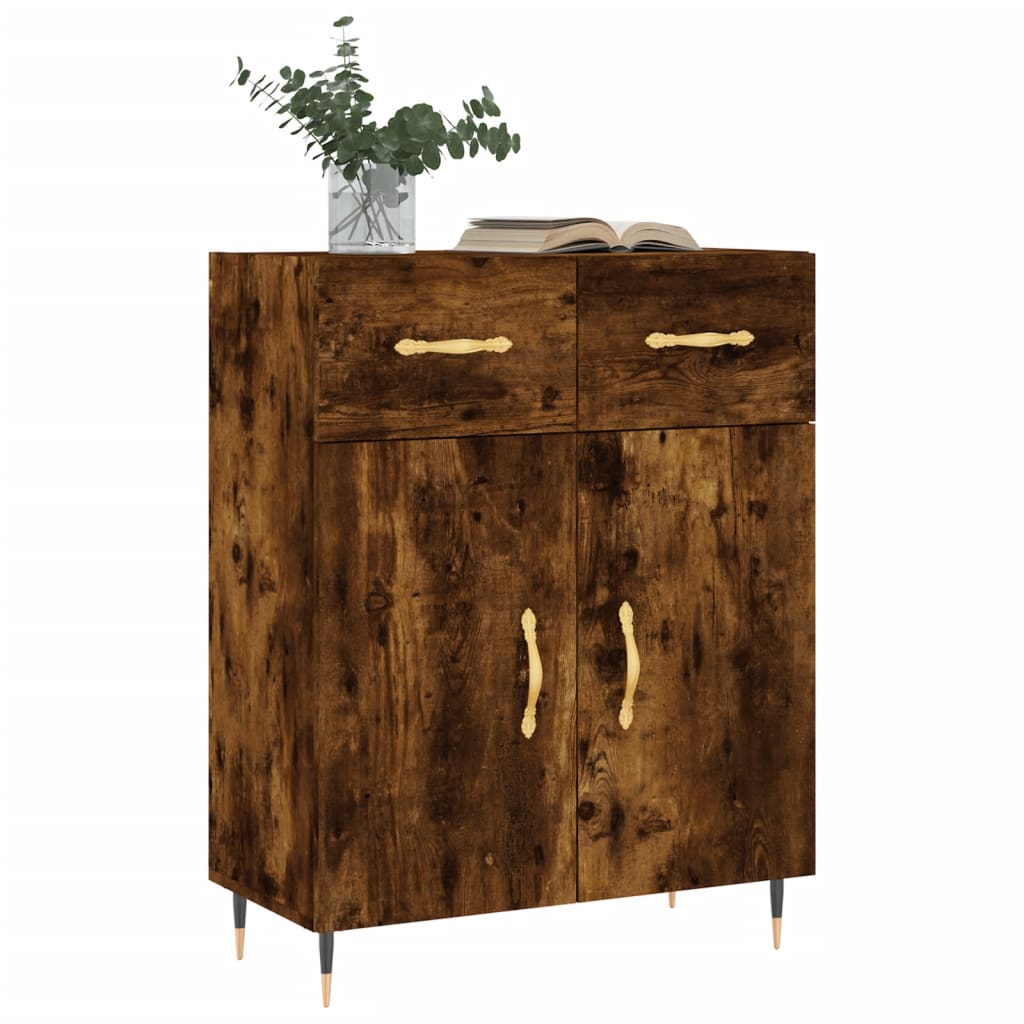 Dressoir 69,5x34x90 cm bewerkt hout eikenkleurig