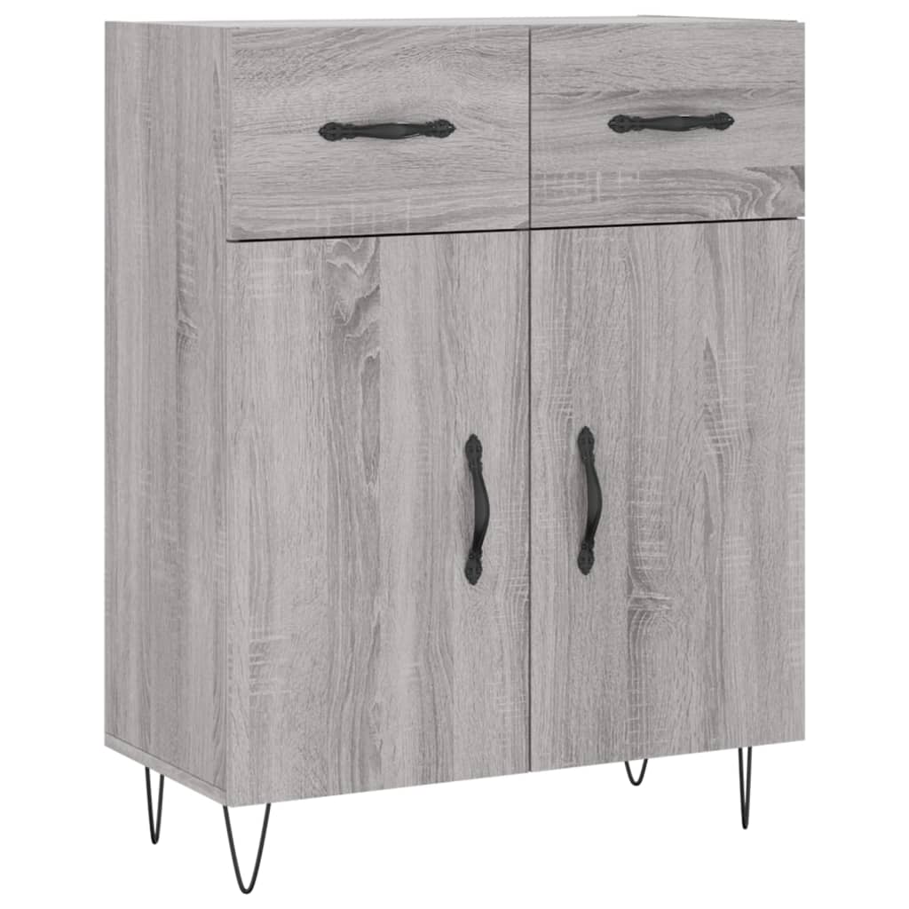 Dressoir 69,5x34x90 cm bewerkt hout eikenkleurig