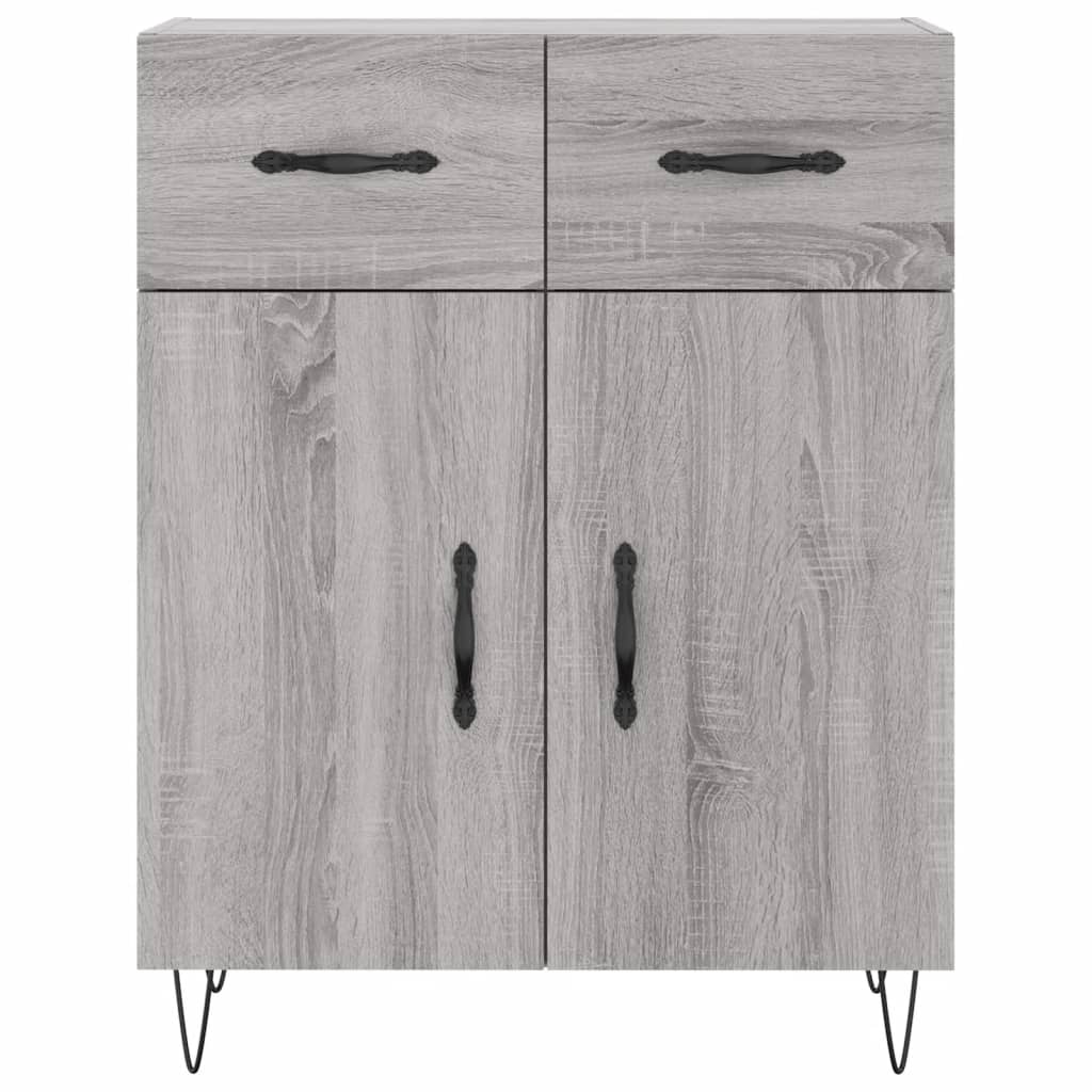 Dressoir 69,5x34x90 cm bewerkt hout eikenkleurig