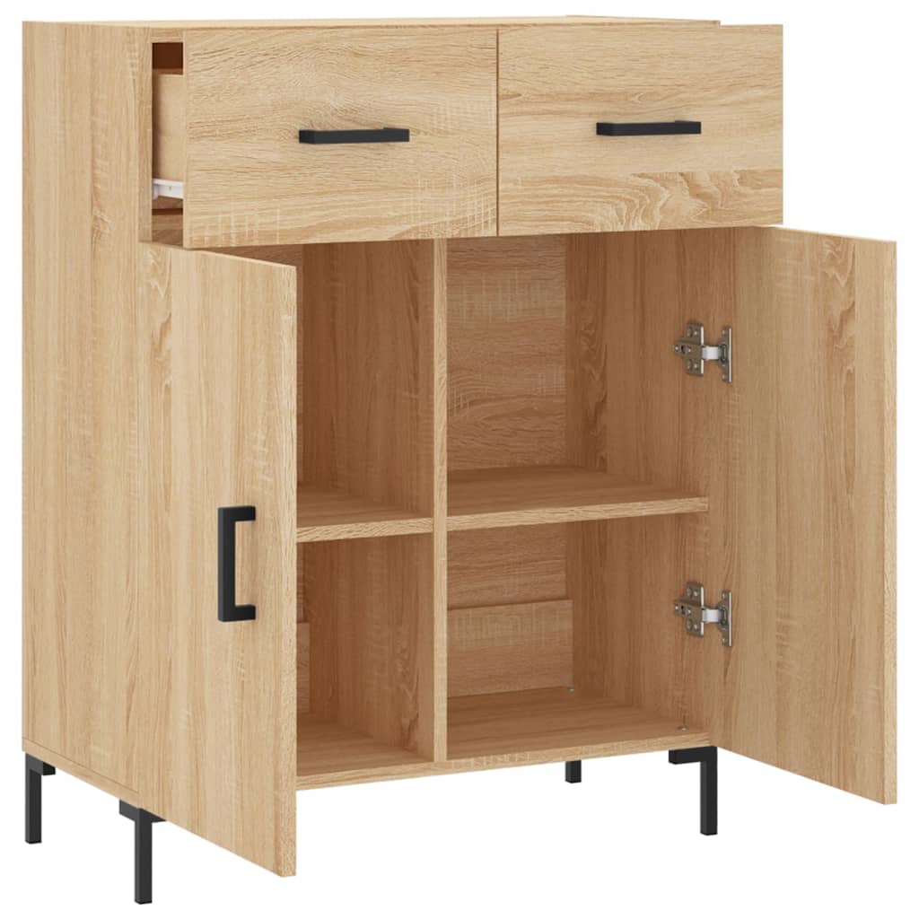 Buffet 69,5x34x90 cm en bois travaillé