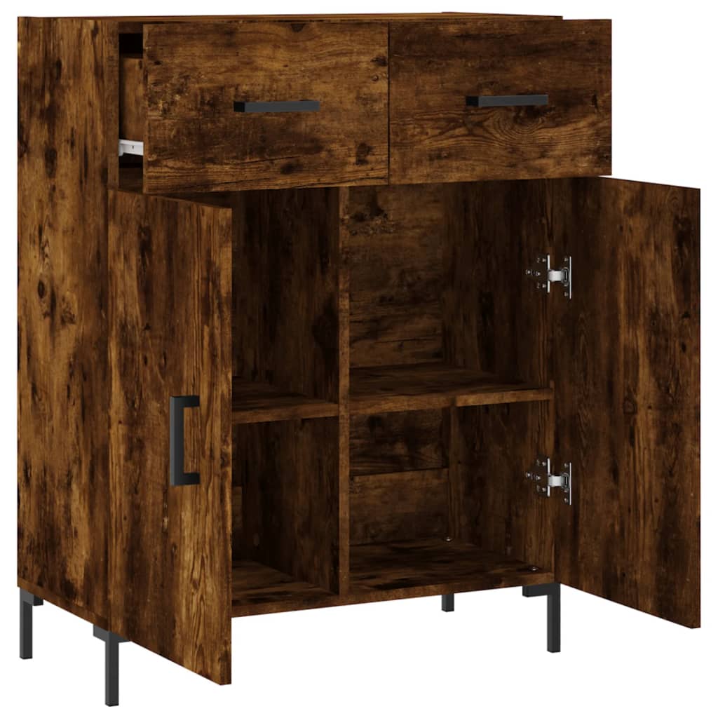 Buffet 69,5x34x90 cm en bois travaillé