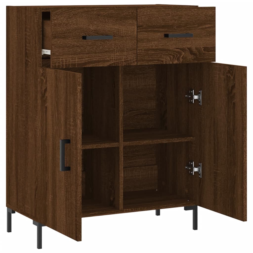 Buffet 69,5x34x90 cm en bois travaillé