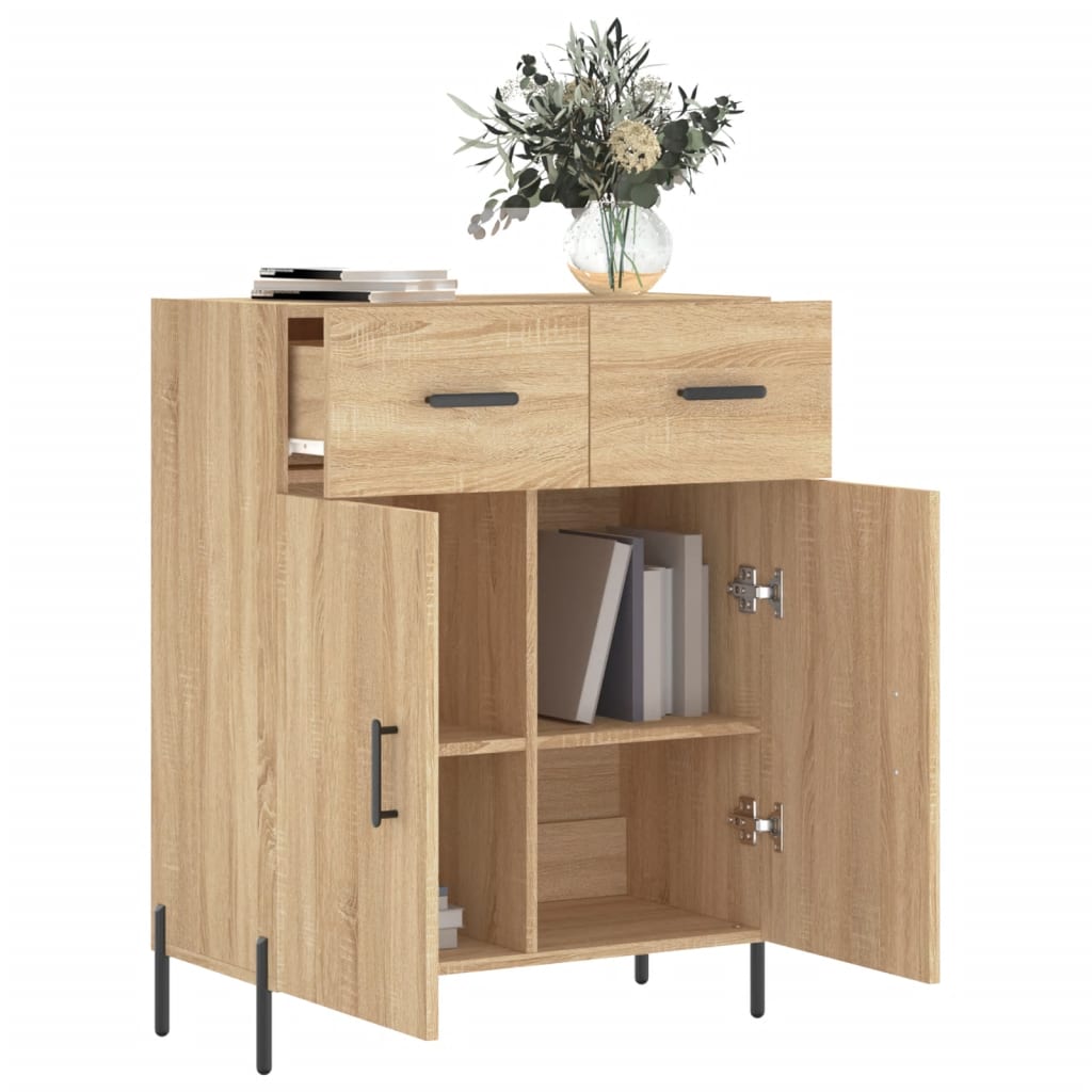 Dressoir 69,5x34x90 cm bewerkt hout