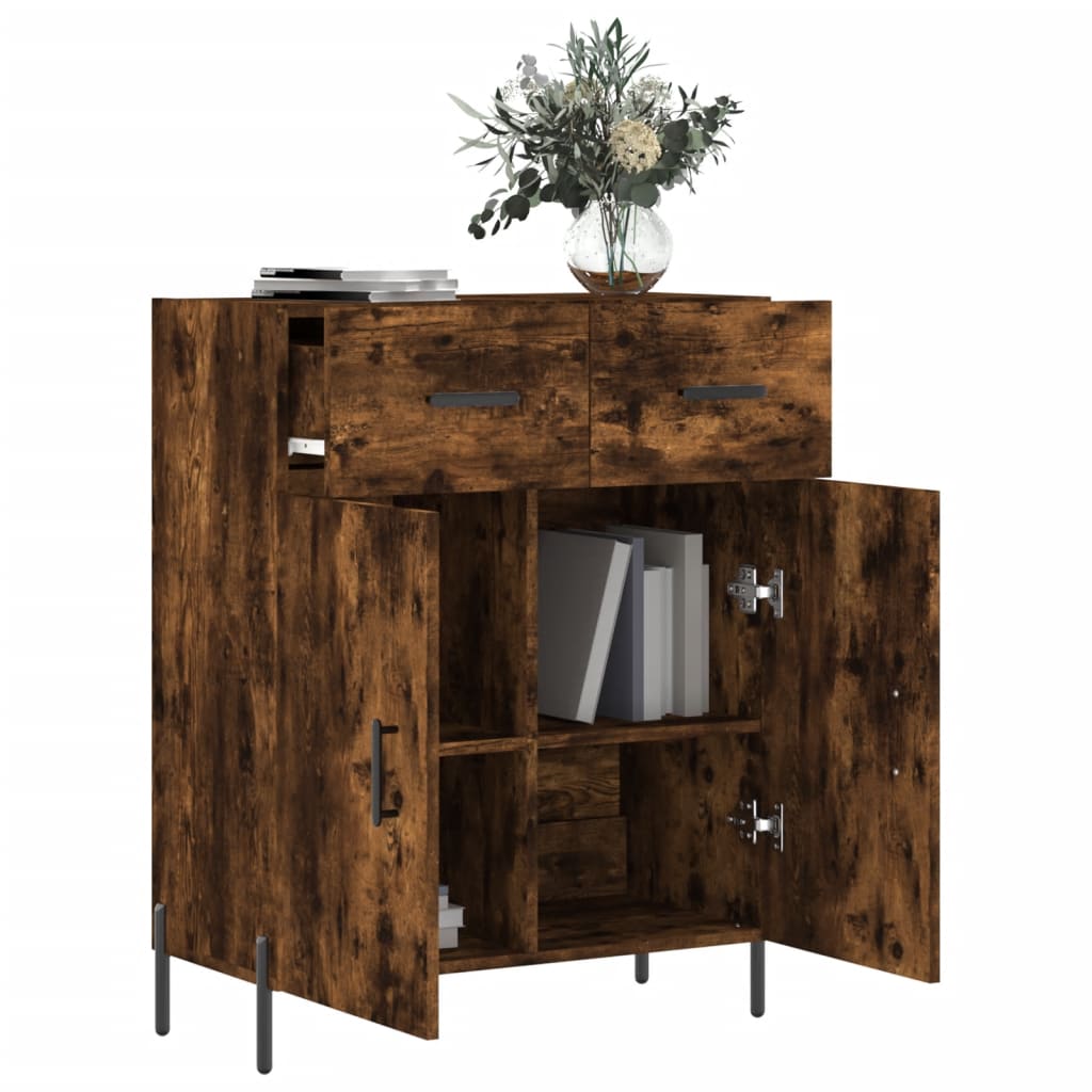 Buffet 69,5x34x90 cm en bois travaillé