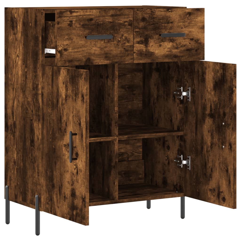 Buffet 69,5x34x90 cm en bois travaillé