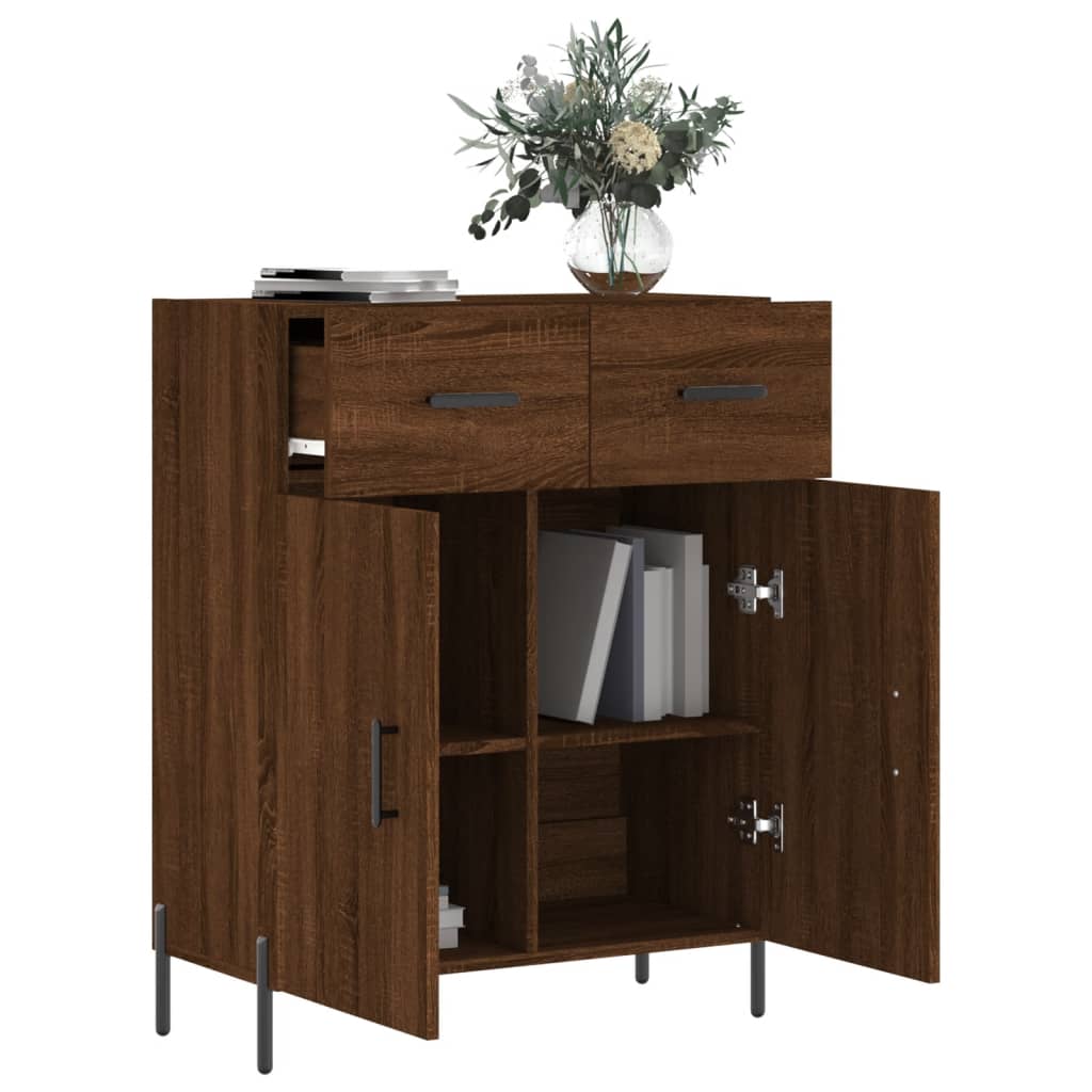 Buffet 69,5x34x90 cm en bois travaillé