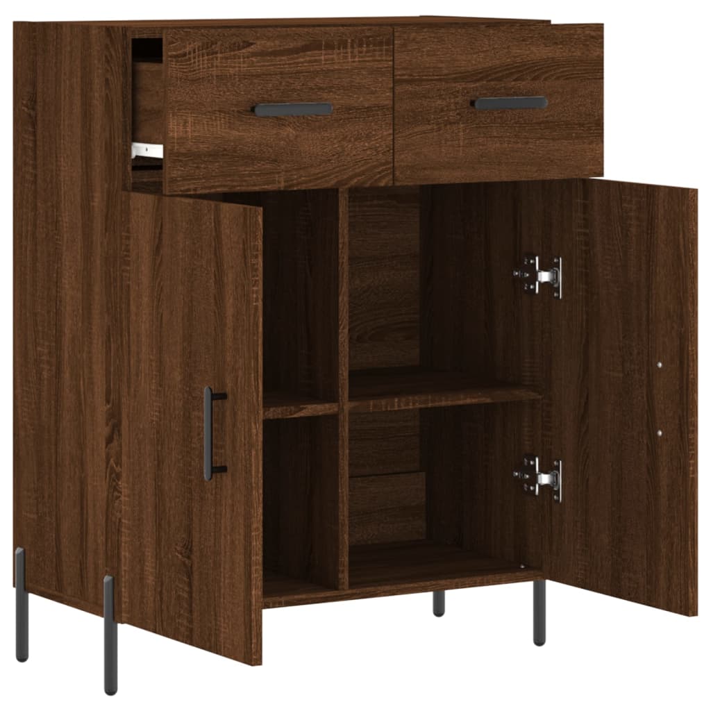 Buffet 69,5x34x90 cm en bois travaillé