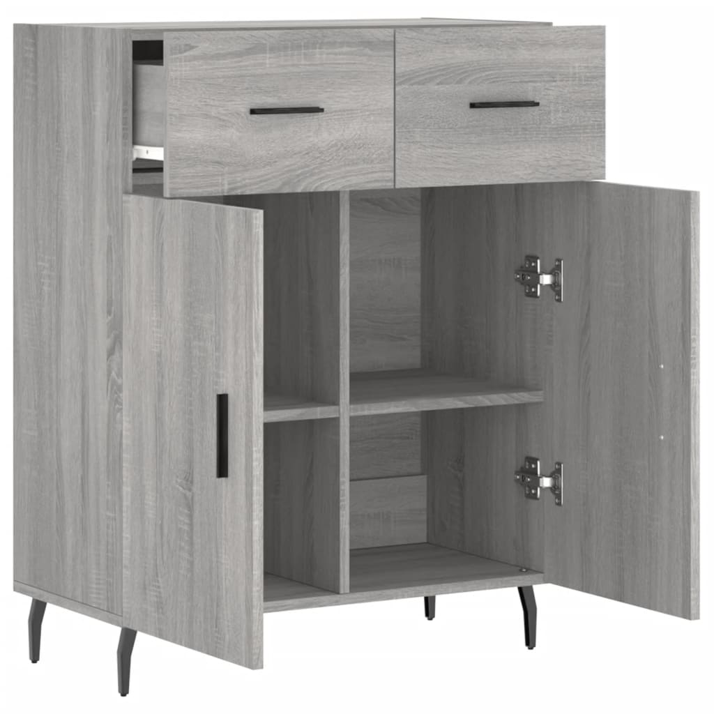 Dressoir 69,5x34x90 cm bewerkt hout eikenkleurig