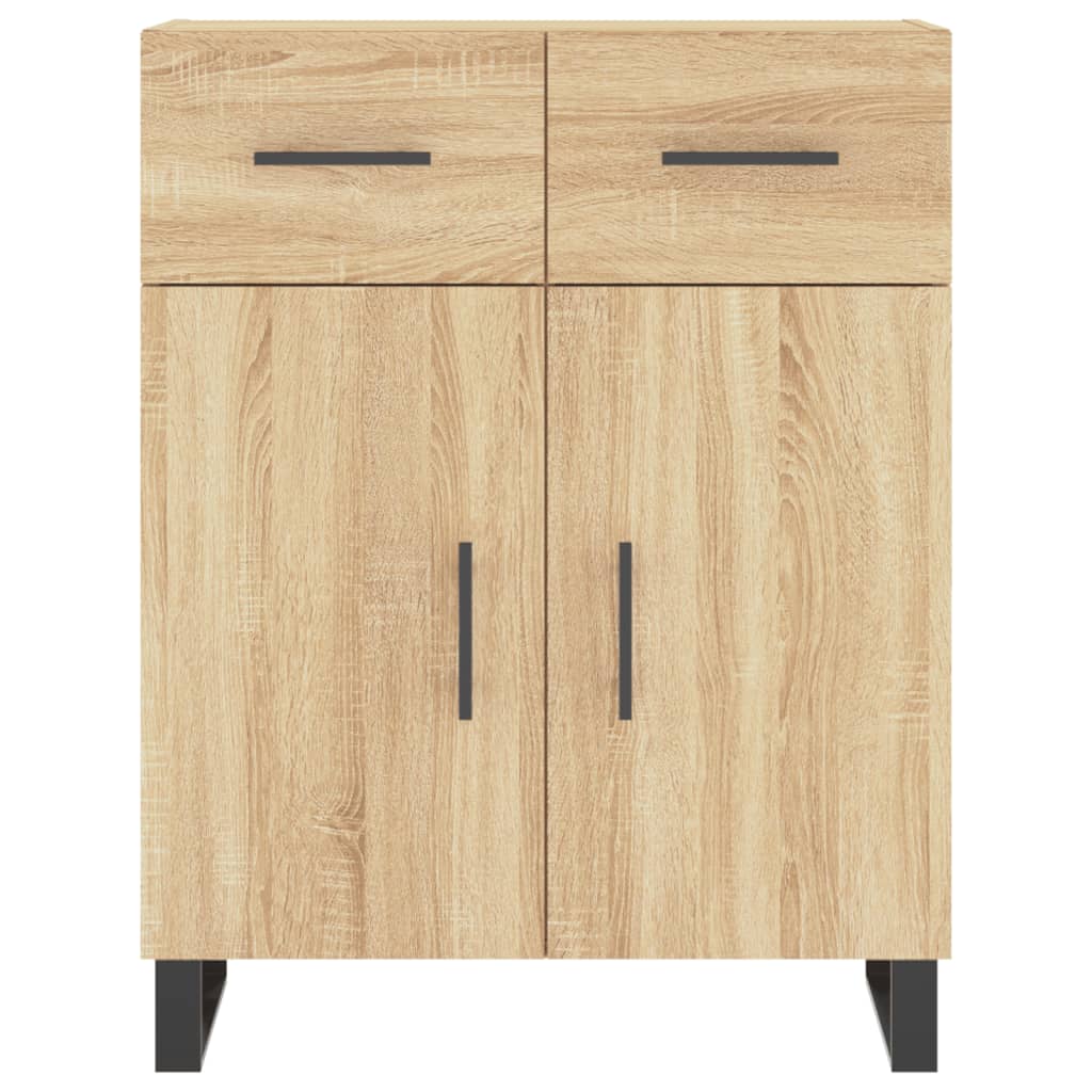 Dressoir 69,5x34x90 cm bewerkt hout eikenkleurig