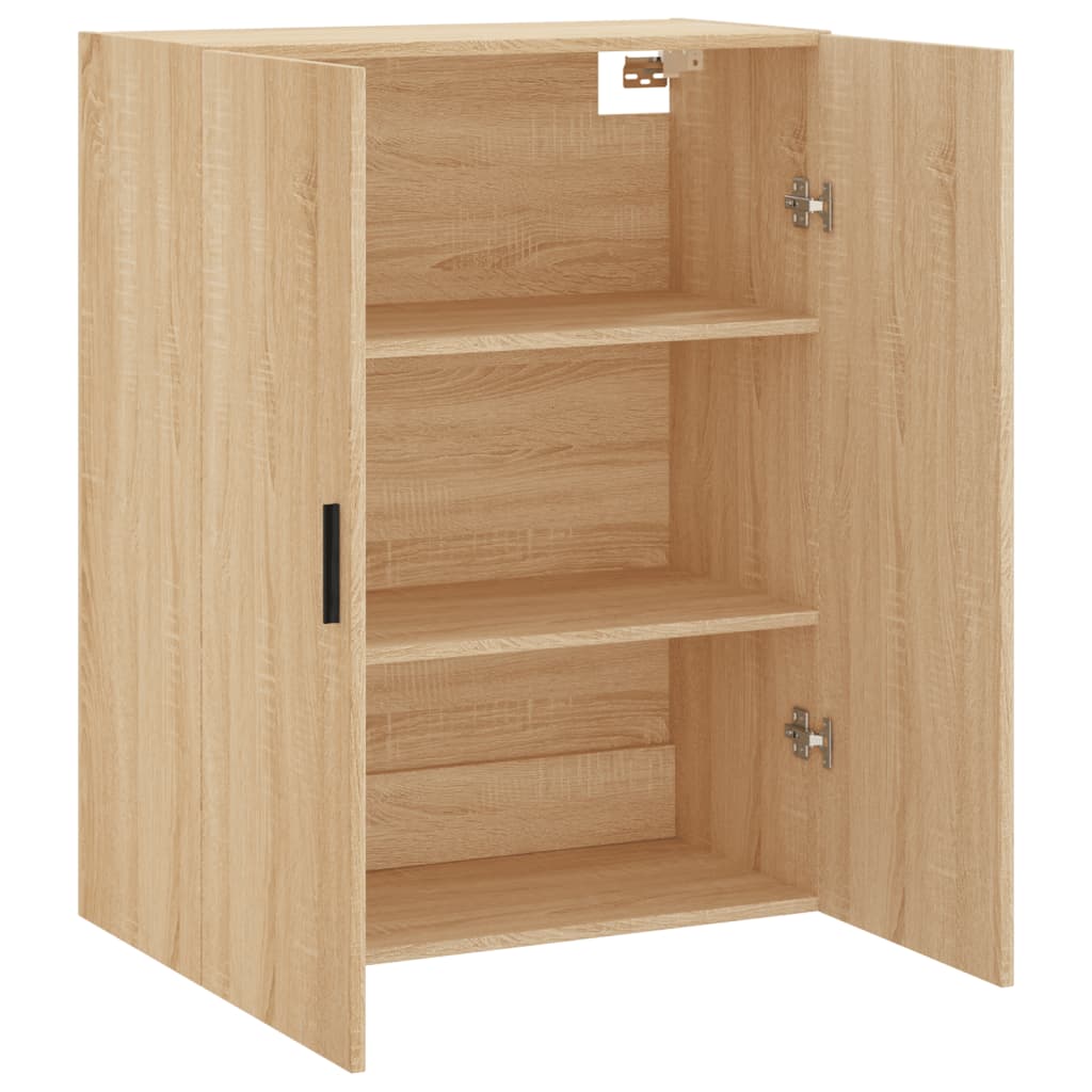 Armoire suspendue 69,5x34x90 cm couleur chêne