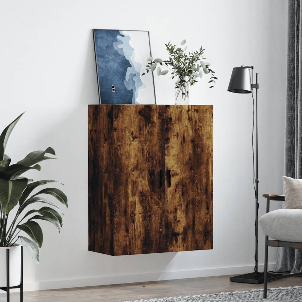 Armoire suspendue 69,5x34x90 cm couleur chêne