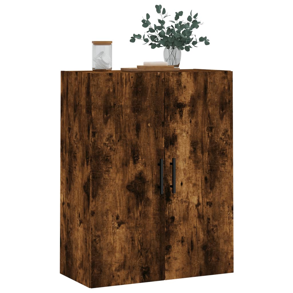 Wandkast 69,5x34x90 cm oud houtkleurig