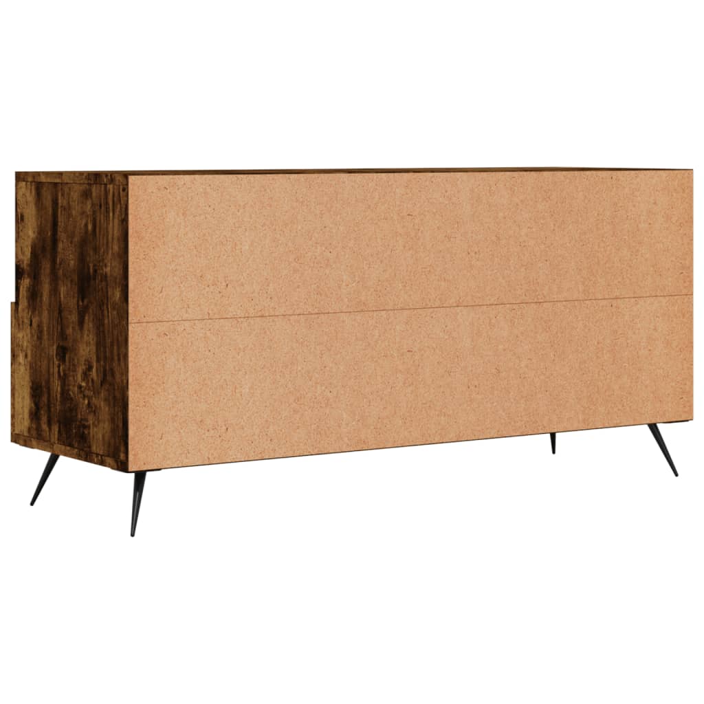 Meuble TV 102x36x50 cm finition bois couleur chêne marron