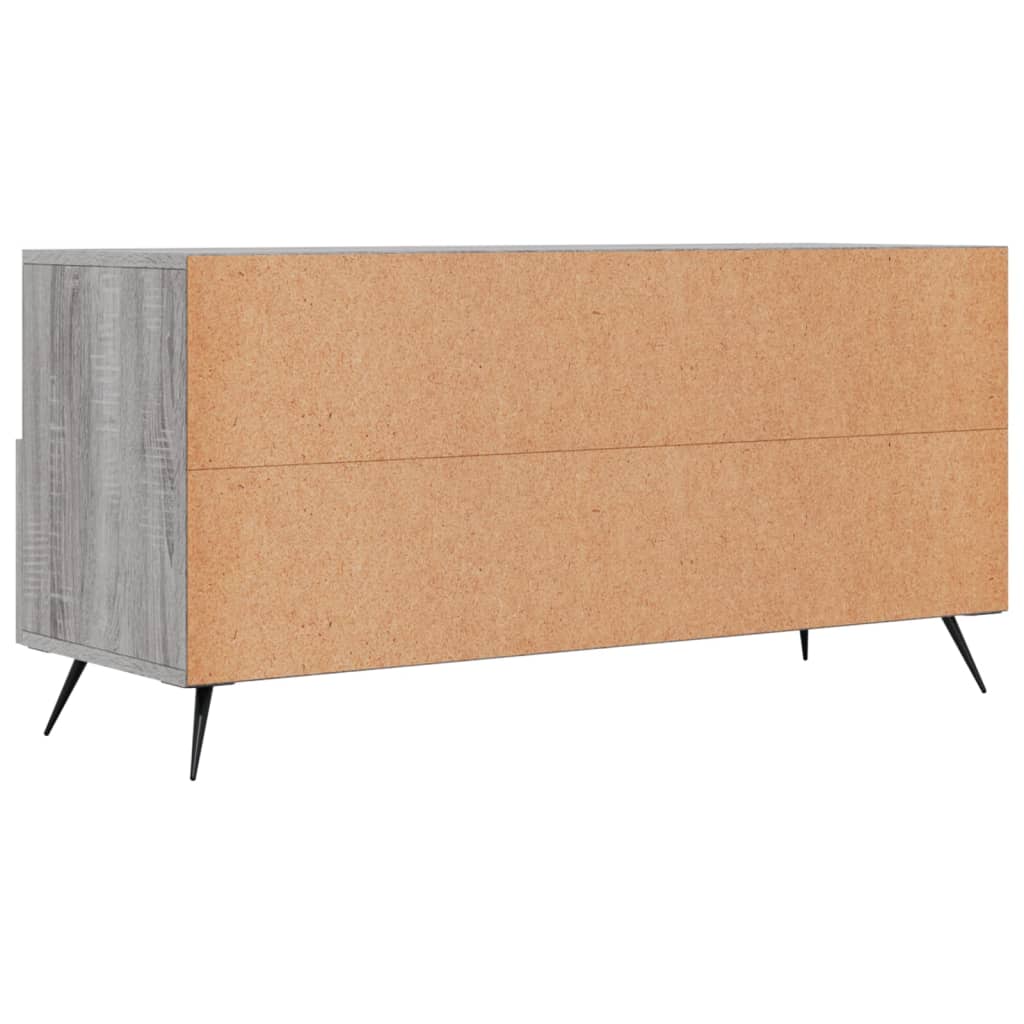 Tv-meubel 102x36x50 cm bewerkt hout bruin eikenkleur