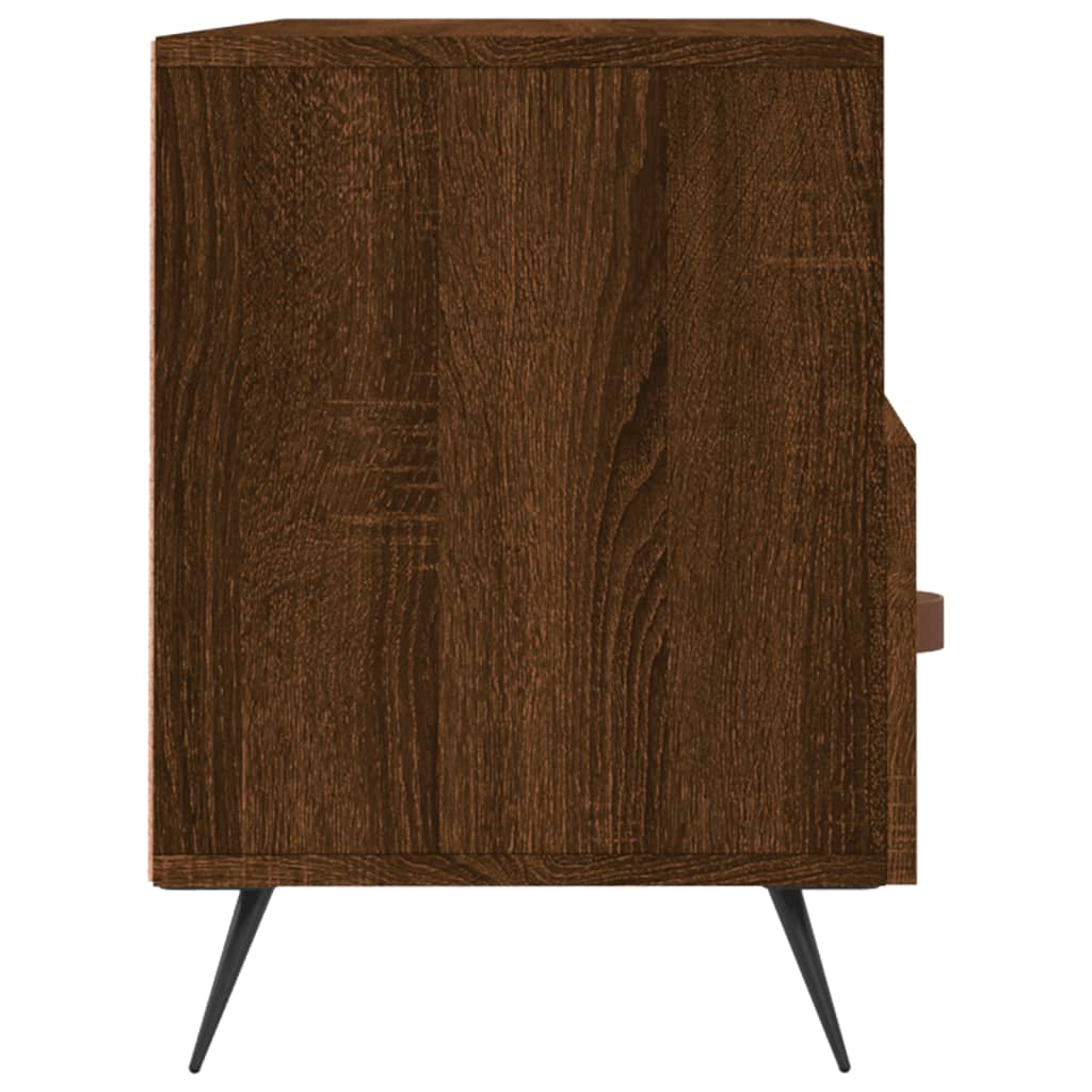 Meuble TV 102x36x50 cm finition bois couleur chêne marron