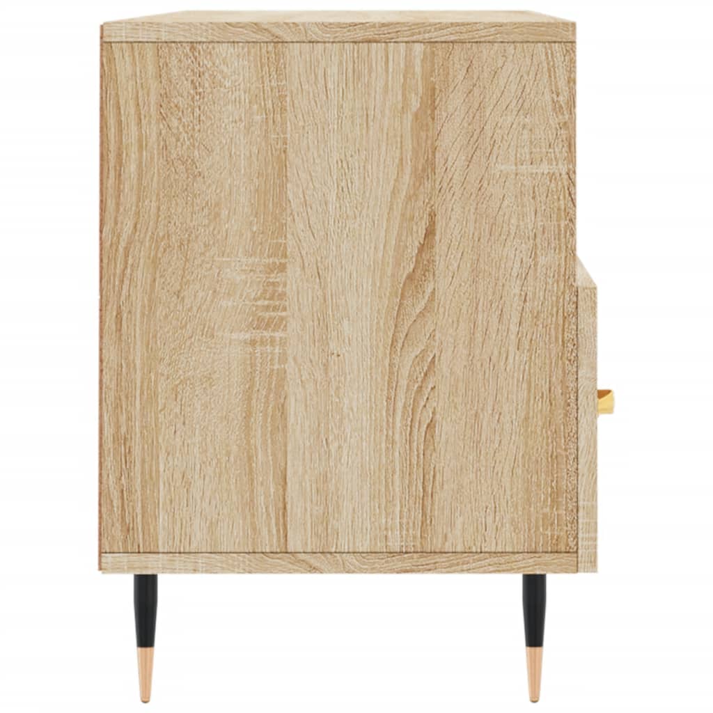 Meuble TV 102x36x50 cm en bois travaillé