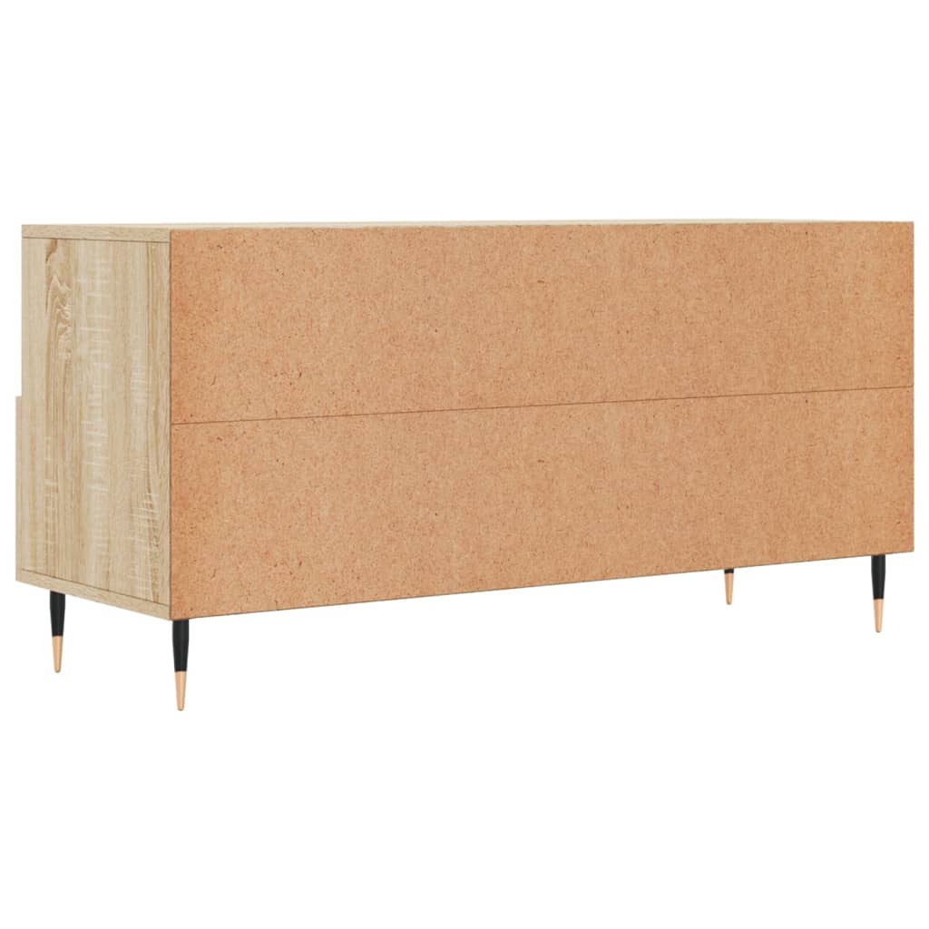 Meuble TV 102x36x50 cm en bois travaillé